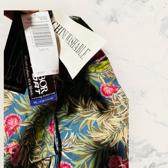 SAG HARBOR SPORT Capri floral pattern new with tag purchased in 1990 size pl - Picture 12 of 13
